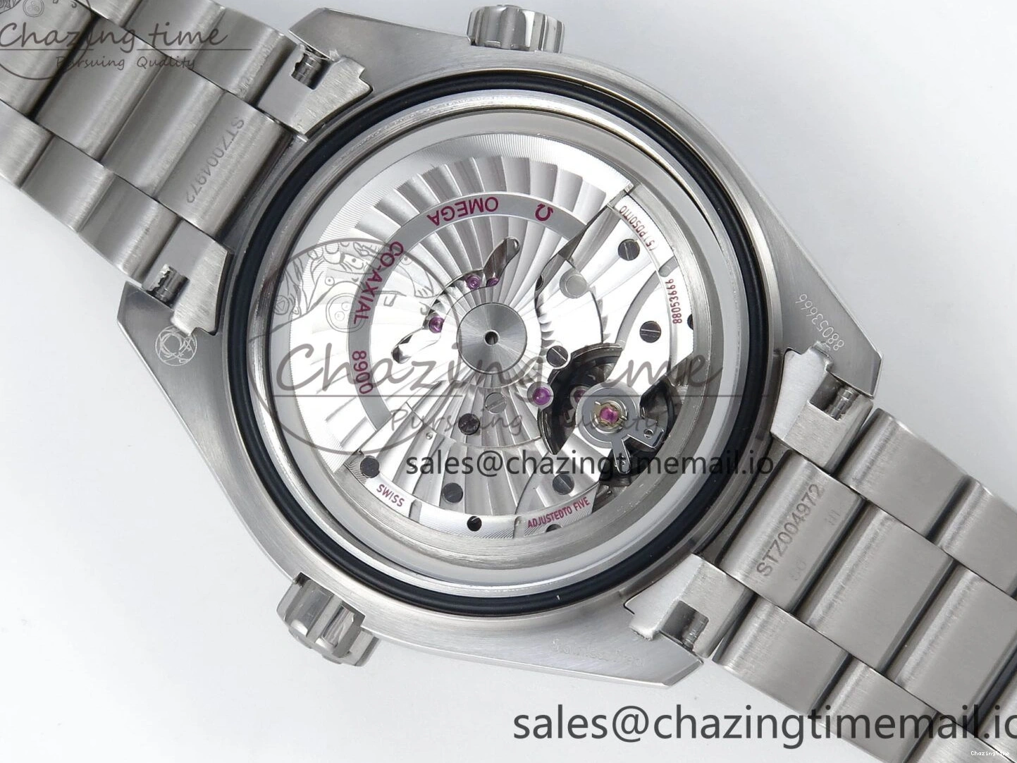 0425 Neat Seamaster Planet Ocean 600M 43.5mm SS SCF 1:1 Best Edition Blue Dial on SS Bracelet A8900 Super Clone 7684